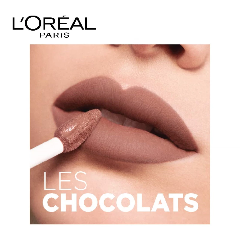 LOreal Paris Les Chocolats 862 Matte Lip Color- Voluptu Choco, 5 ml-3.webp
